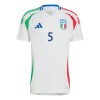 Camiseta de fútbol Italia Manuel Locatelli 5 Segunda Equipación Euro 2024 - Hombre